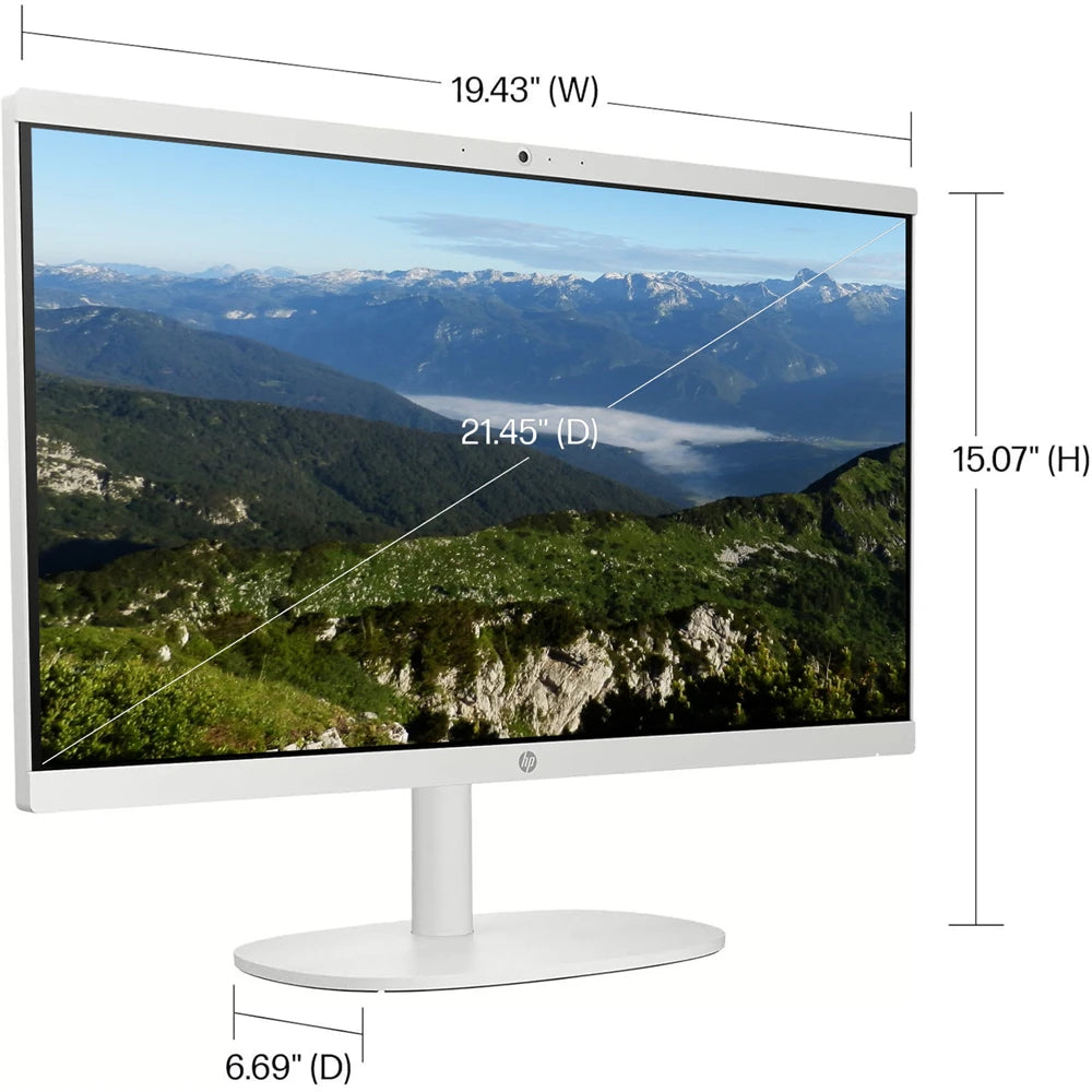 HP 21.5-inch All-in-One Desktop Computer, Intel Celeron J4025 Processor, 32GB RAM, 2TB SSD