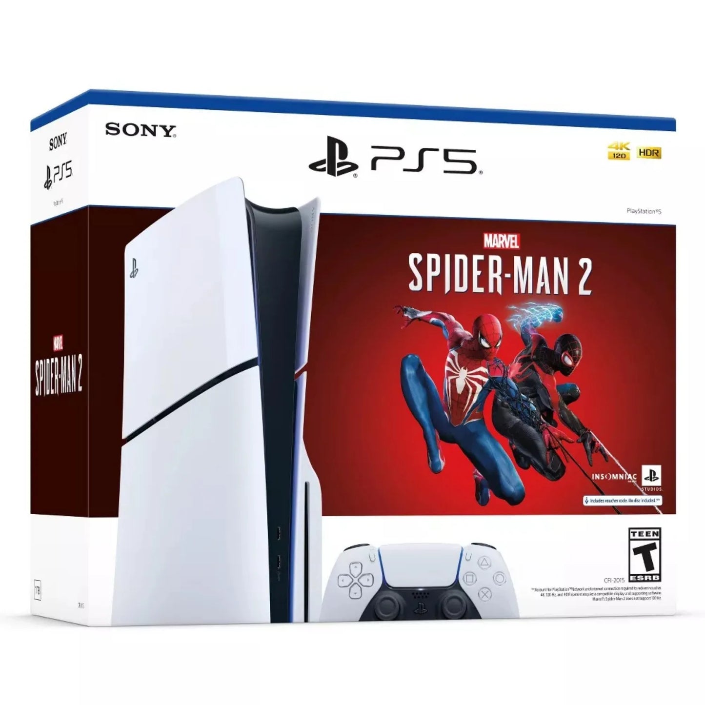 Sony PS5 Console - Marvels Spider-Man 2 Bundle (slim)