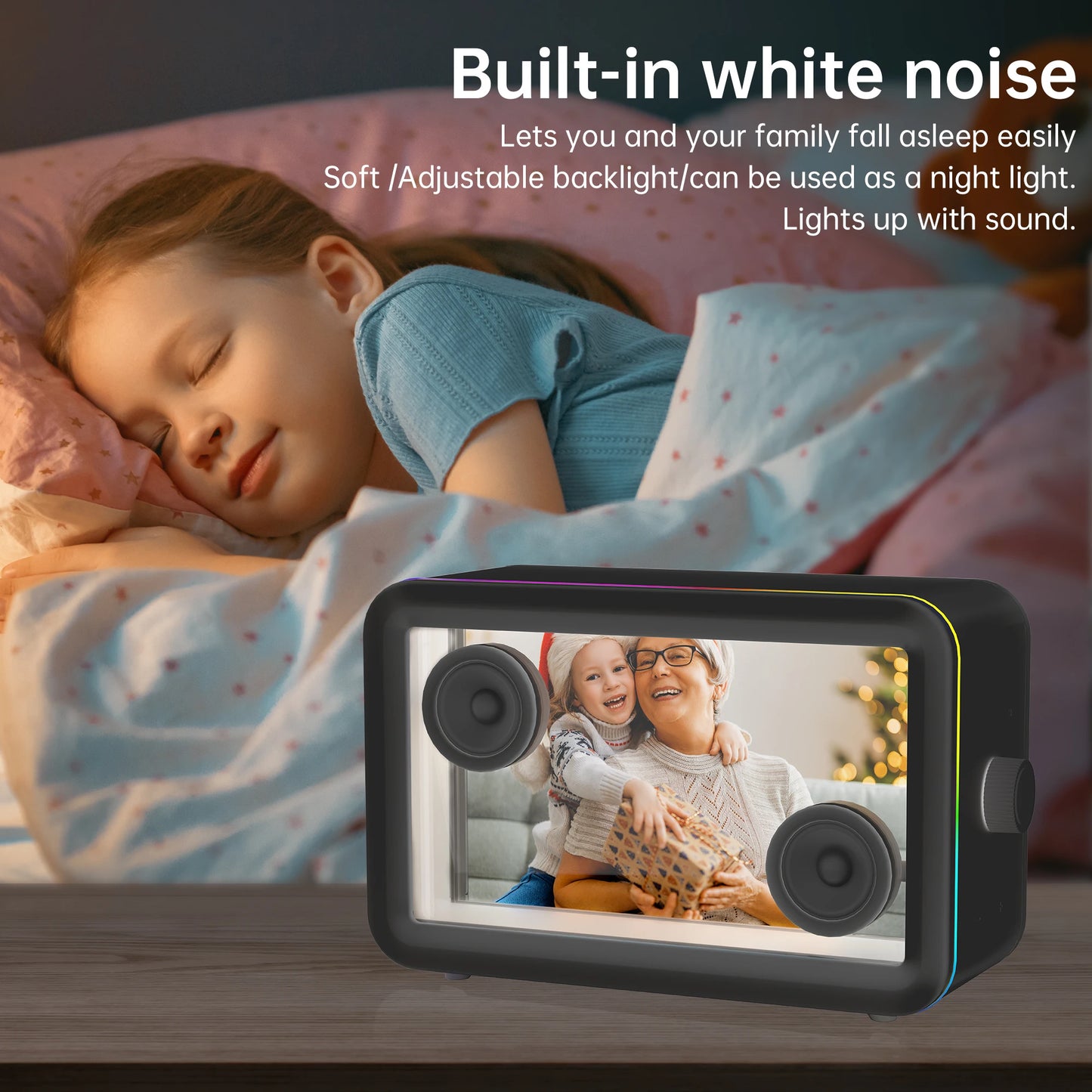 L1 Bluetooth Speaker with Clock and Wallpaper setting