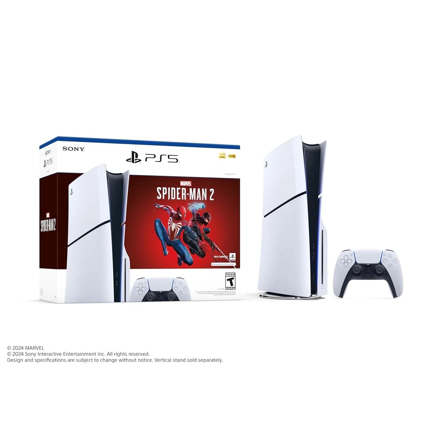 Sony PS5 Console - Marvels Spider-Man 2 Bundle (slim)