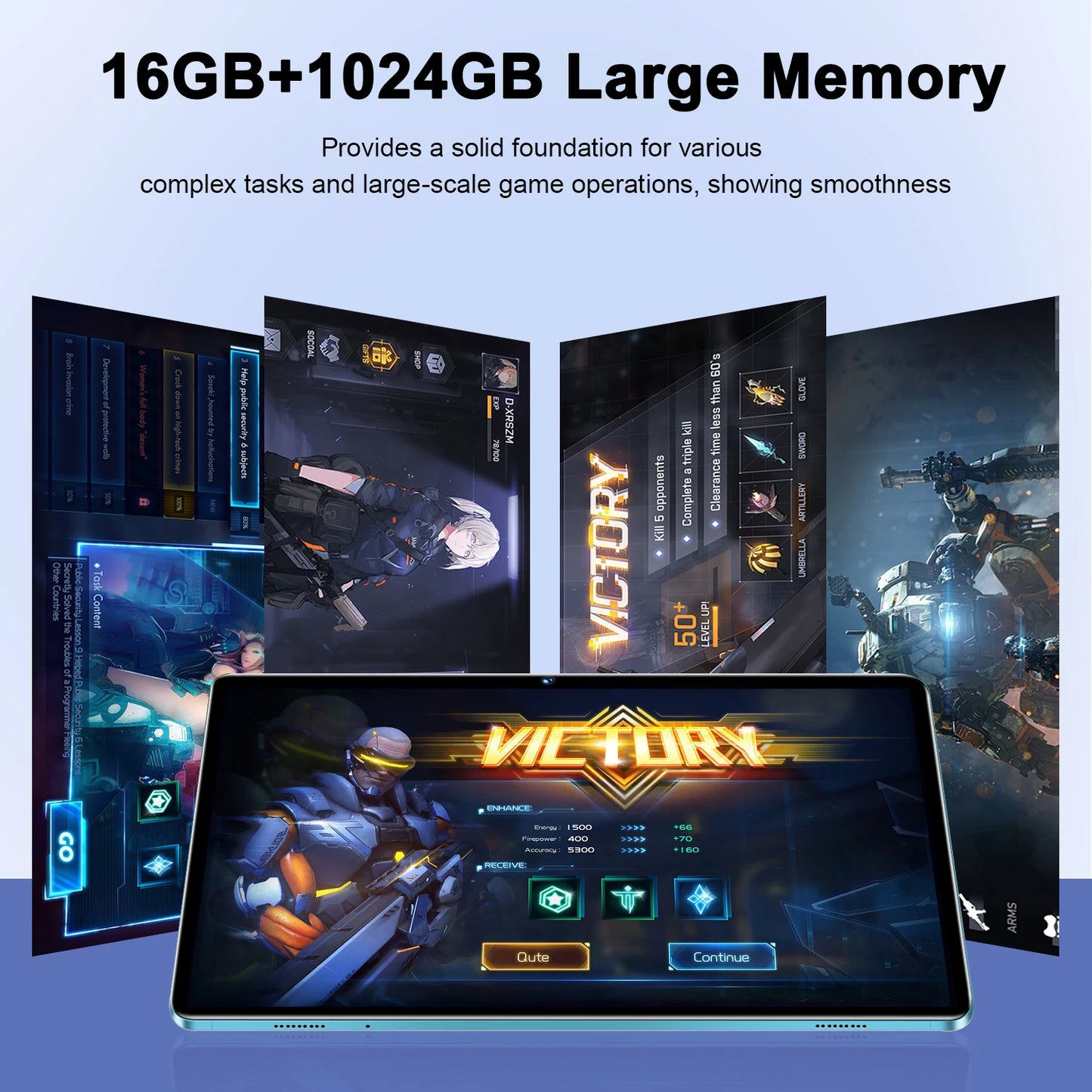 Pad 8 Pro Tablet 10.1 inch Android 13 Snapdragon 8gen2