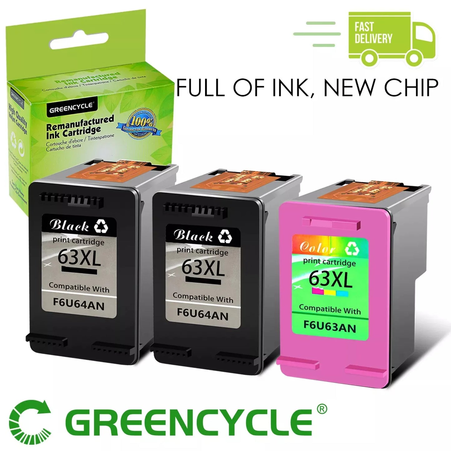 Greencycle Ink Cartridges for HP Printers