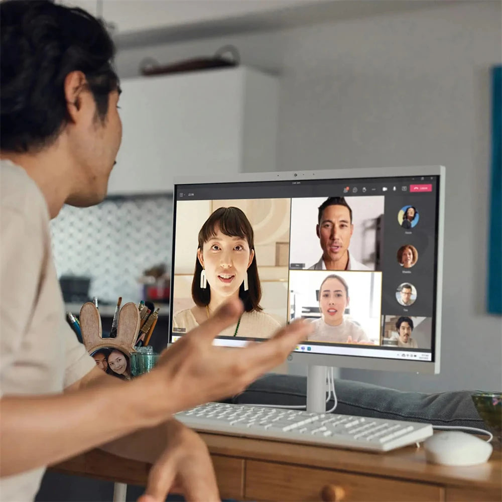 HP 21.5-inch All-in-One Desktop Computer, Intel Celeron J4025 Processor, 32GB RAM, 2TB SSD