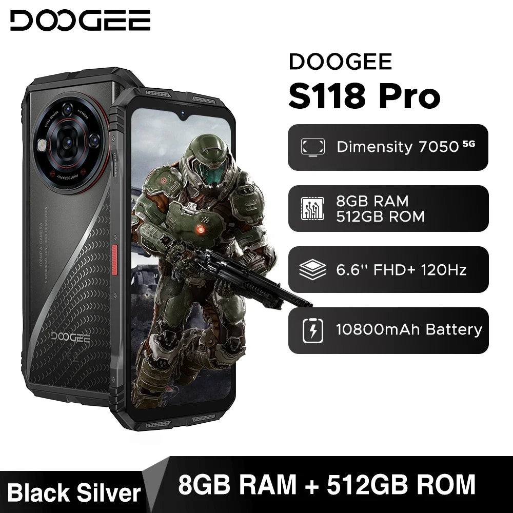 Global Version DOOGEE S118 Pro 5G Rugged Phone