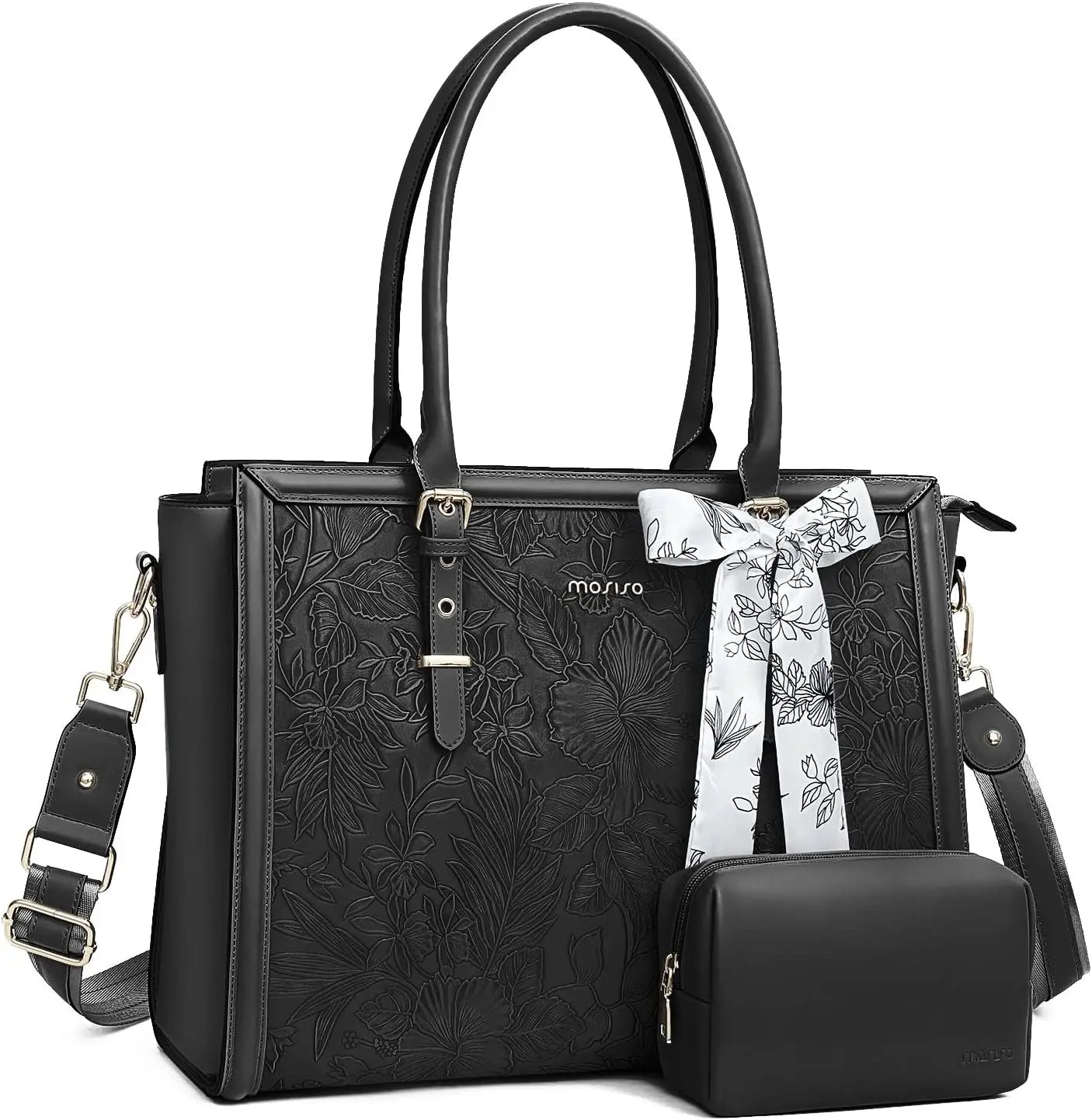 PU Leather Laptop Tote Bag