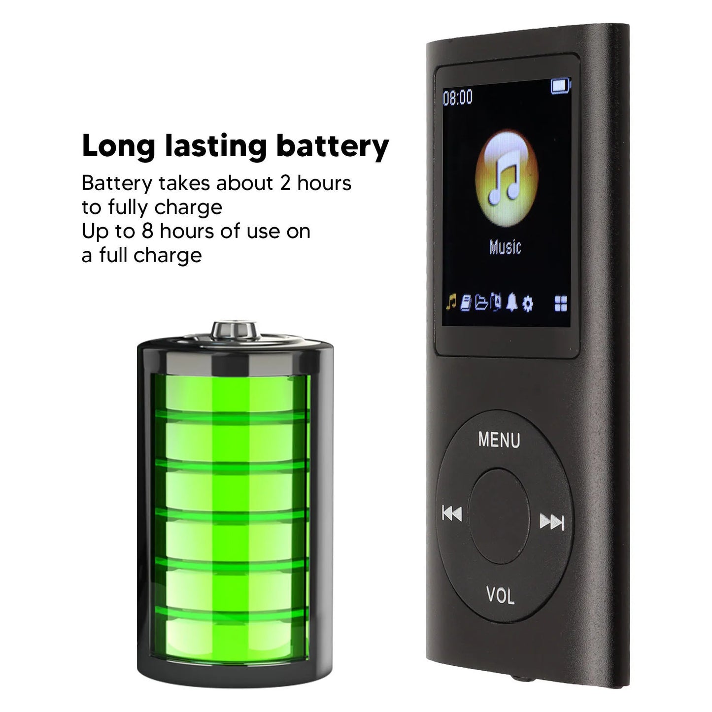 Stylish Multifunctional Lossless Sound Portable MP3 Music Player