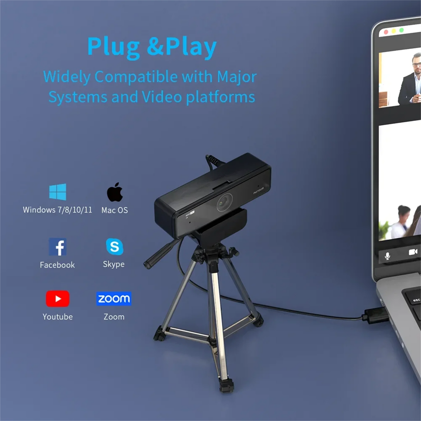 V11 2K Webcam for PC