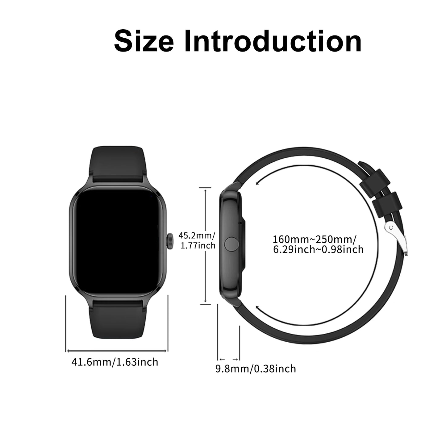 2025 Smart Watch, Wireless Dialing, iPhone/Android