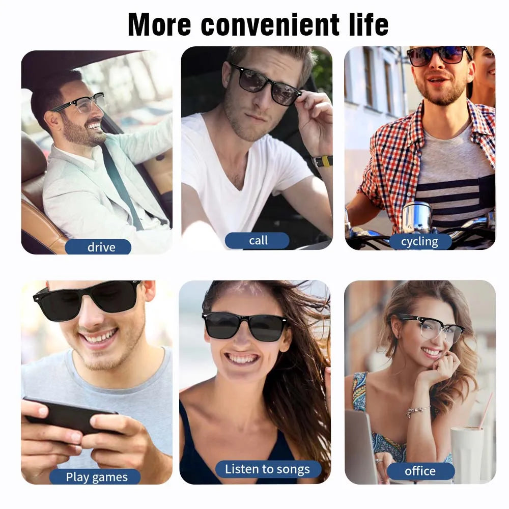 SENBONO Smart Glasses with Music & Hands-Free Calling