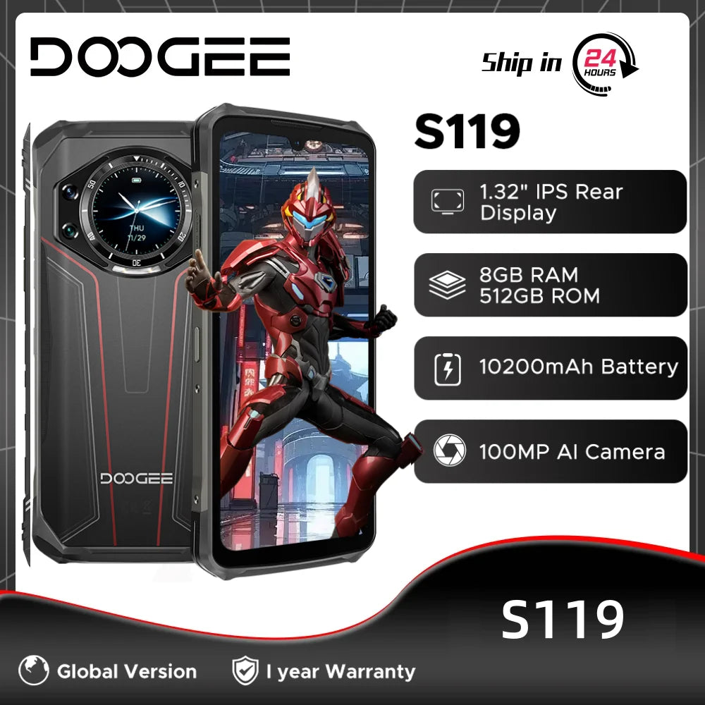 Global Version DOOGEE S119 Rugged Phone