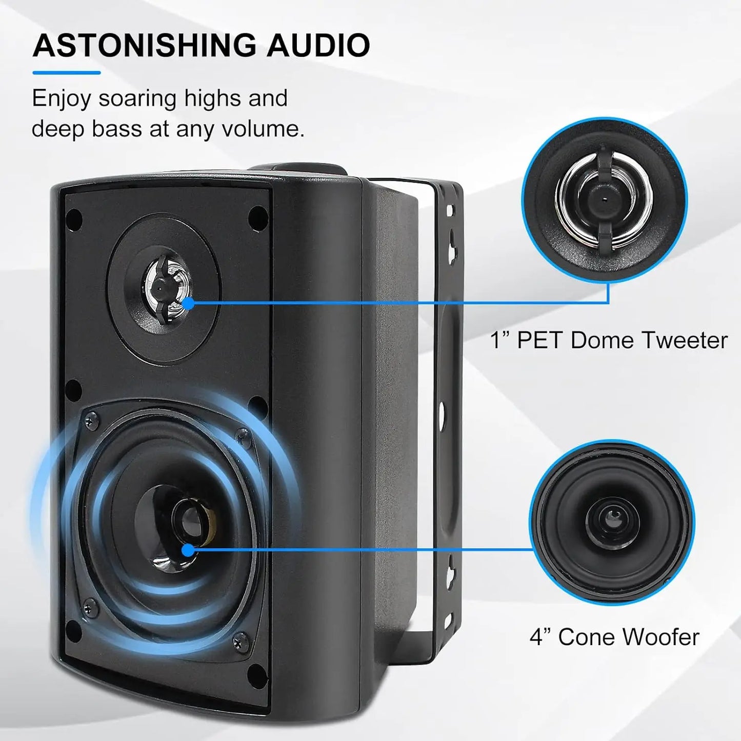 Herdio Passive All Weather Outdoor Speakers
