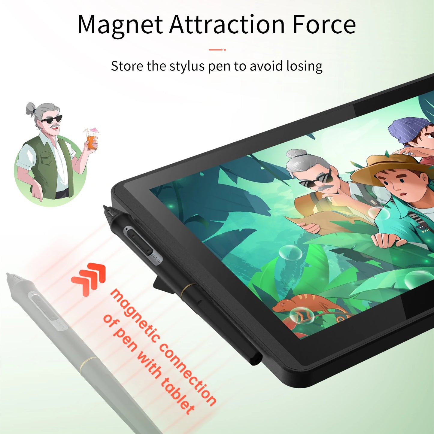 Bisofice Graphics Drawing Tablet Monitor 11.6 Inch