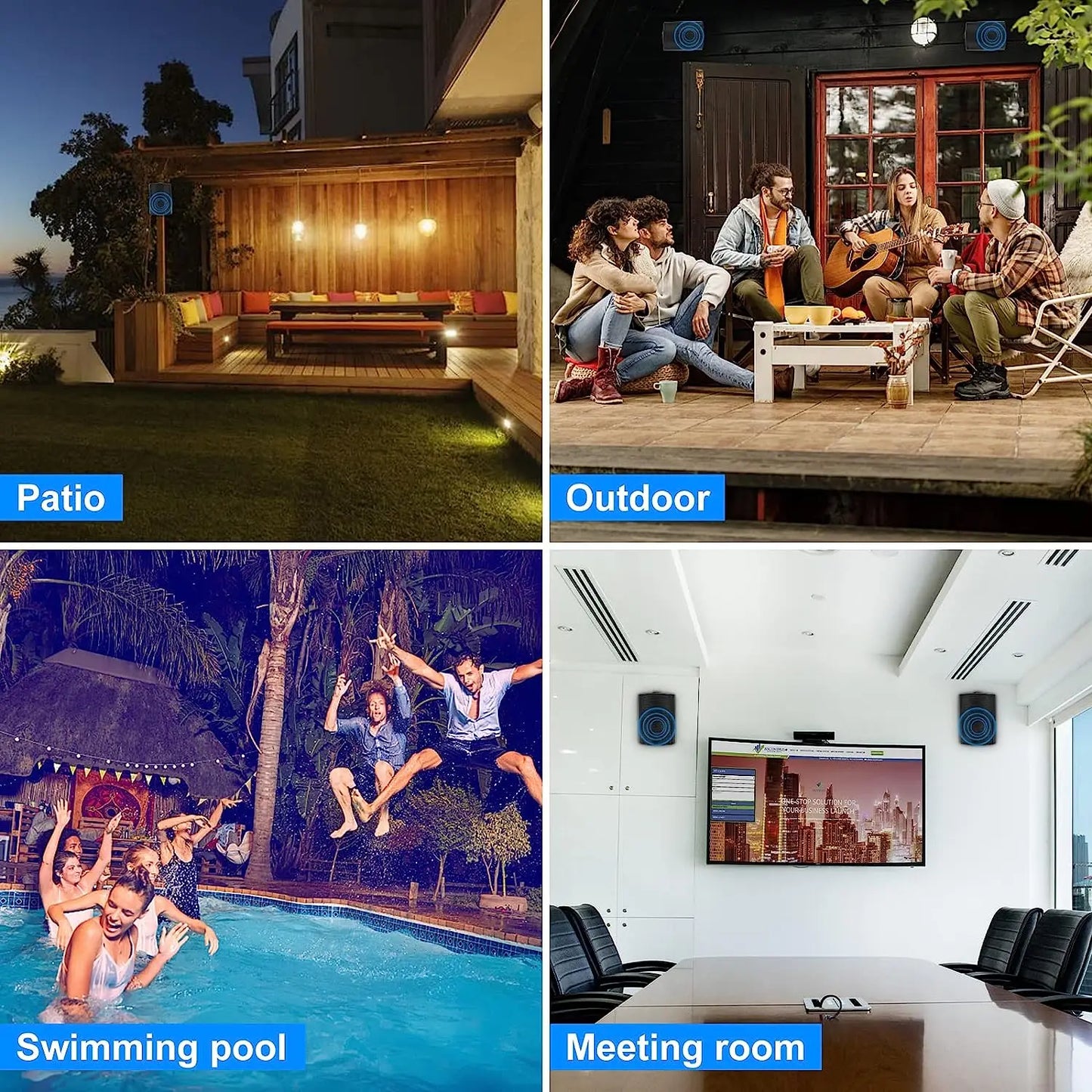 Herdio 5.25'' Passive Indoor Outdoor Speakers