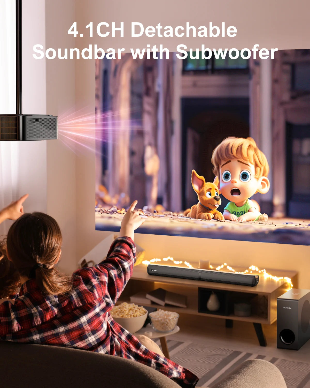 ULTIMEA 200W Home Theater Bluetooth Speakers with Soundbar