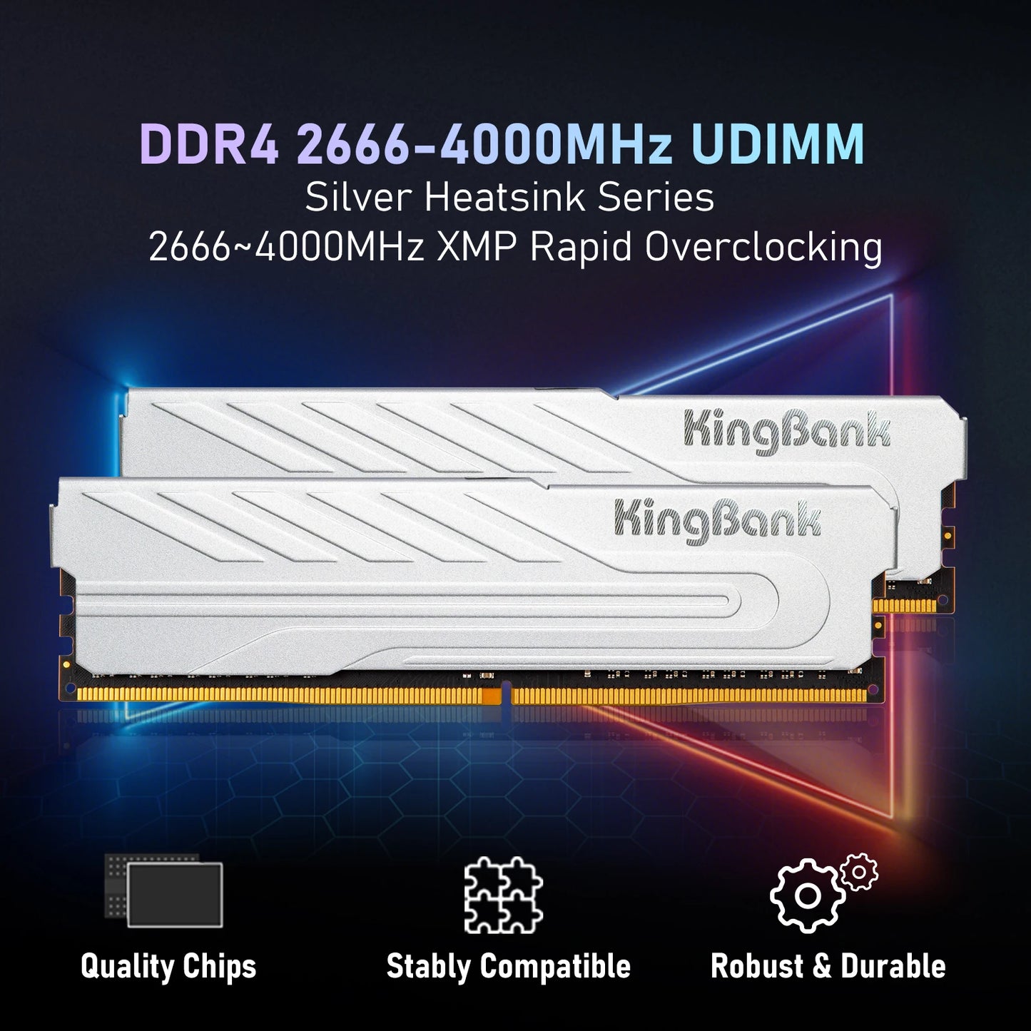 KingBank Computer Gaming Ram DDR4 8G/16G with Heatsink