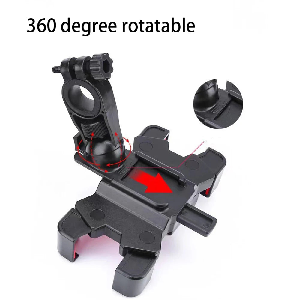 2PCS 360° Rotatable & Adjustable Bike/Motorcycle Phone Mount