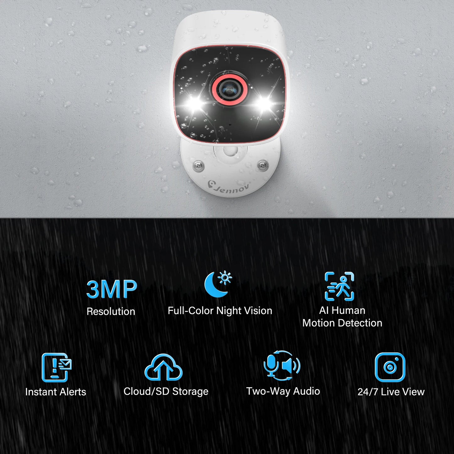 Jennov Outdoor/Indoor Security Camera
