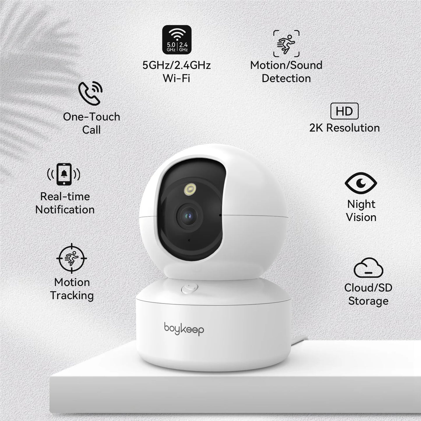 BoyKeep Indoor Home Security, Baby Monitor Camera
