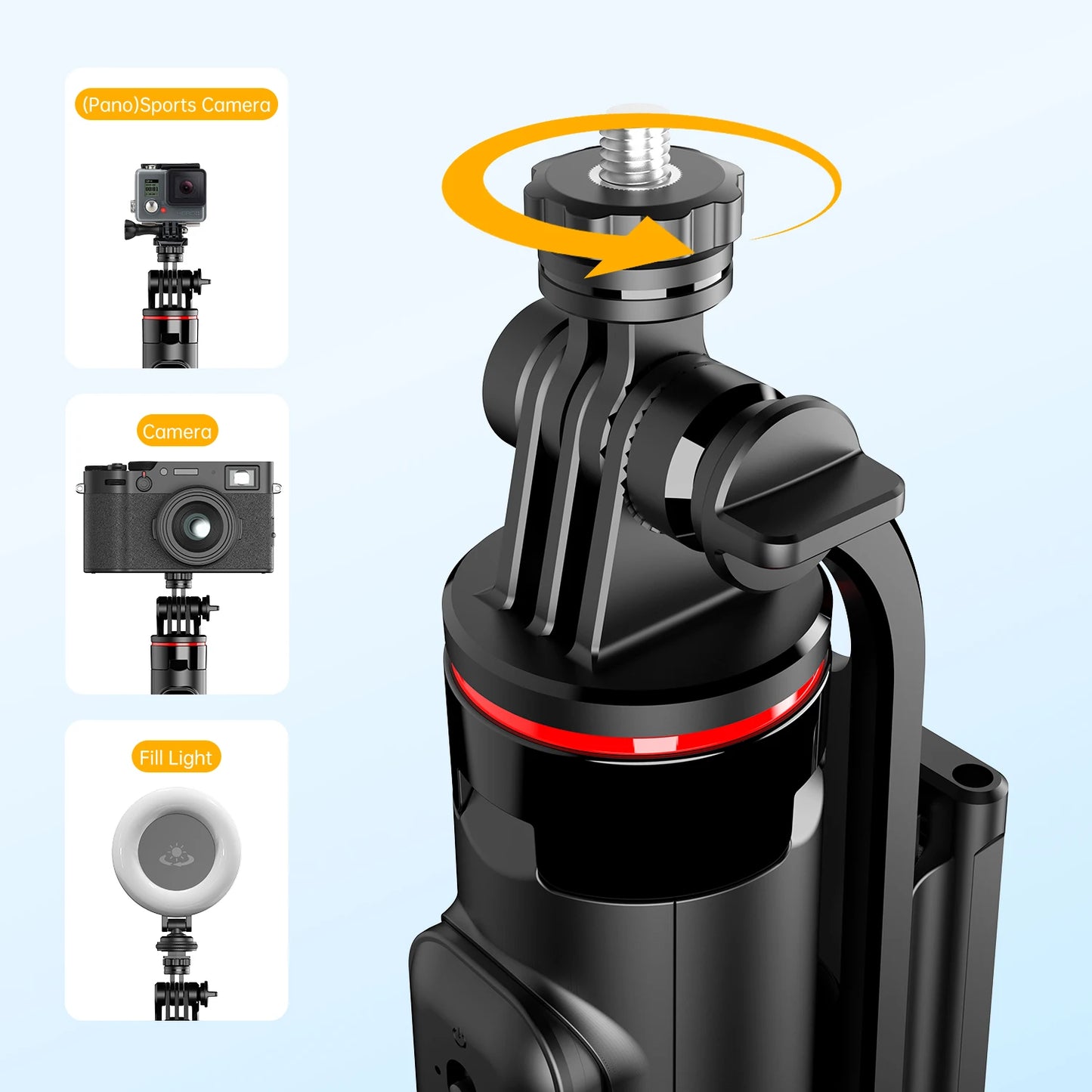 C13C13d Portable Selfie Stick with Bluetooth Remote