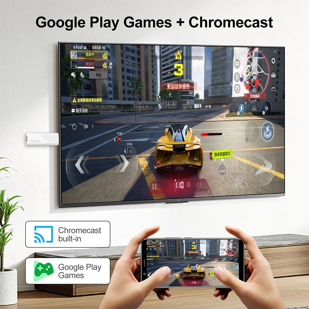 Android 14.0 TV Stick 4K Smart TV Box WIFI BT5.0