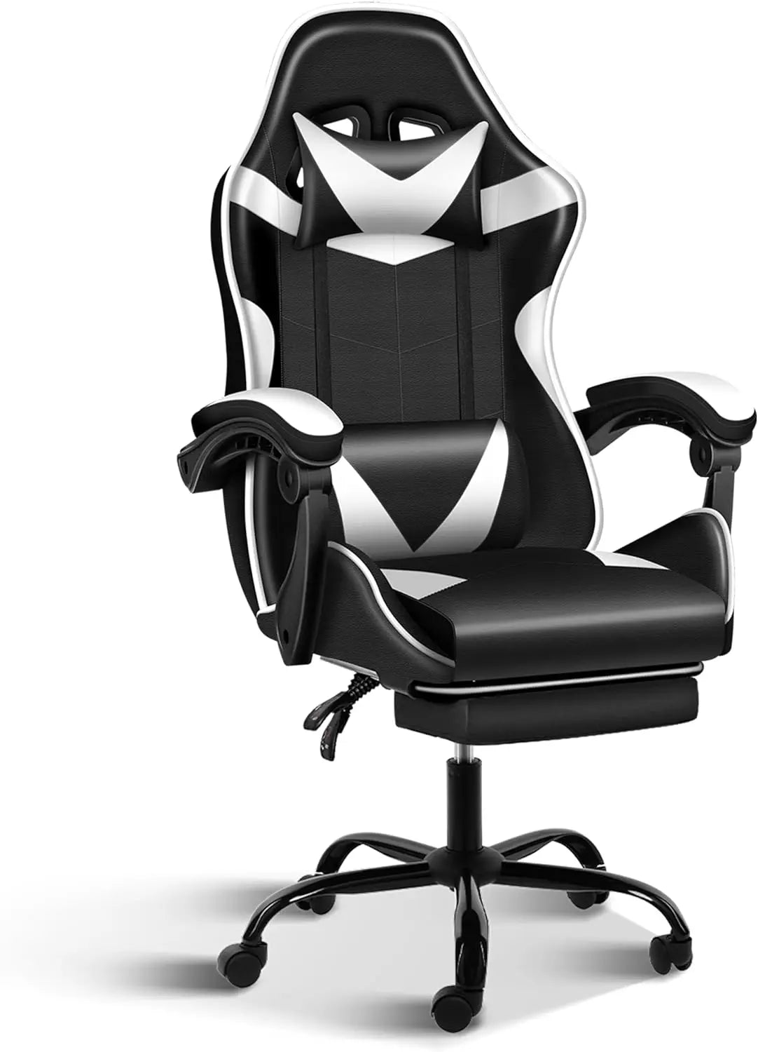 Gaming Chair with Adjustable Swivel Recliner