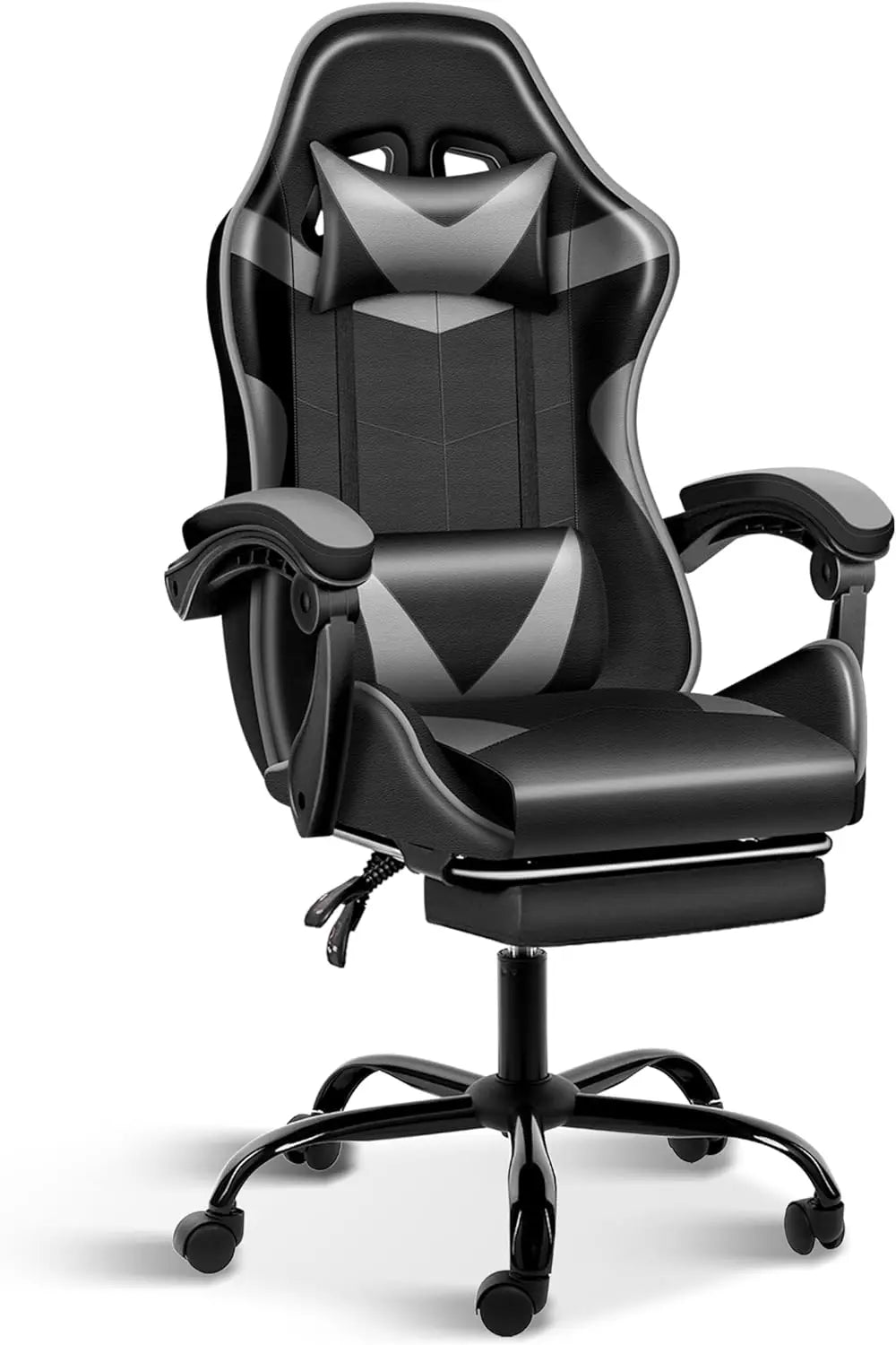 Gaming Chair with Adjustable Swivel Recliner