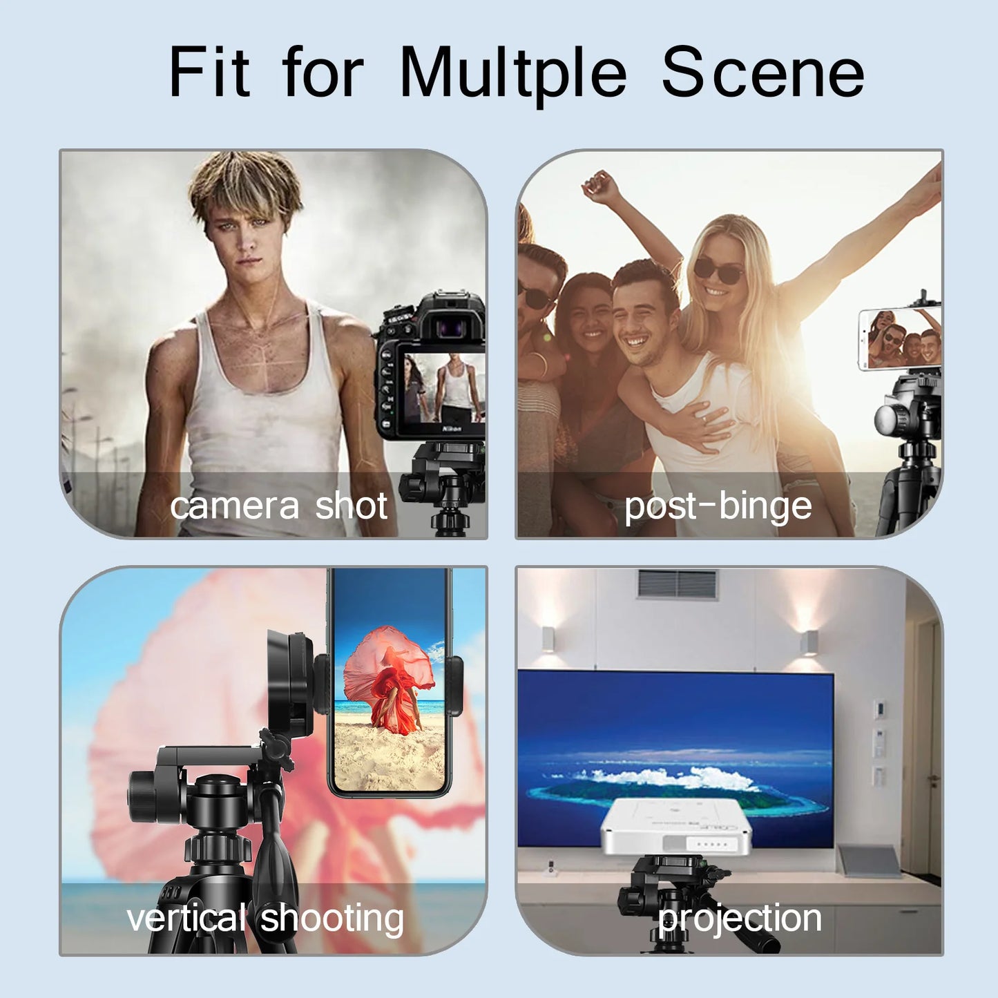 BTFOOR Travel 55" Camera Tripod