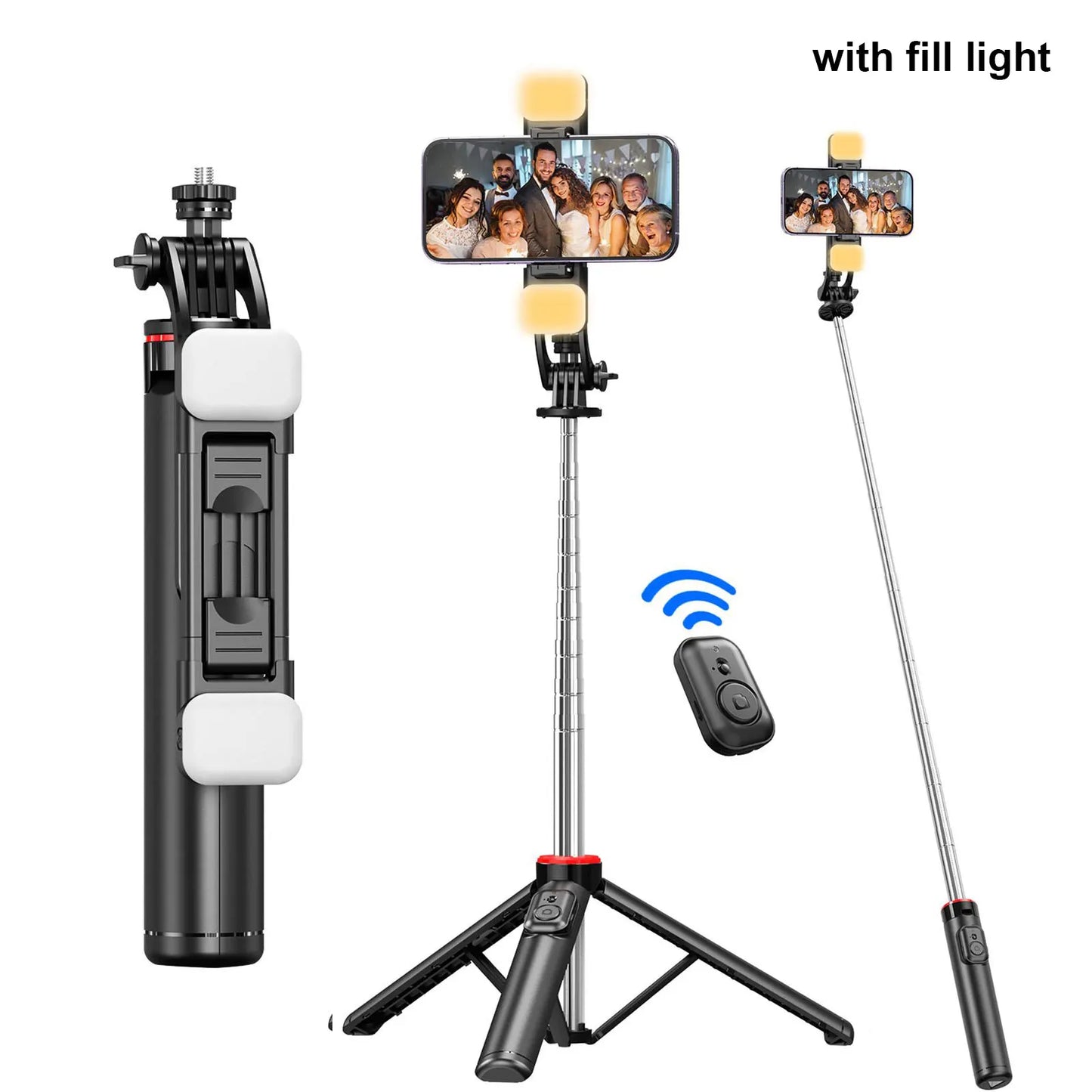 C13C13d Portable Selfie Stick with Bluetooth Remote