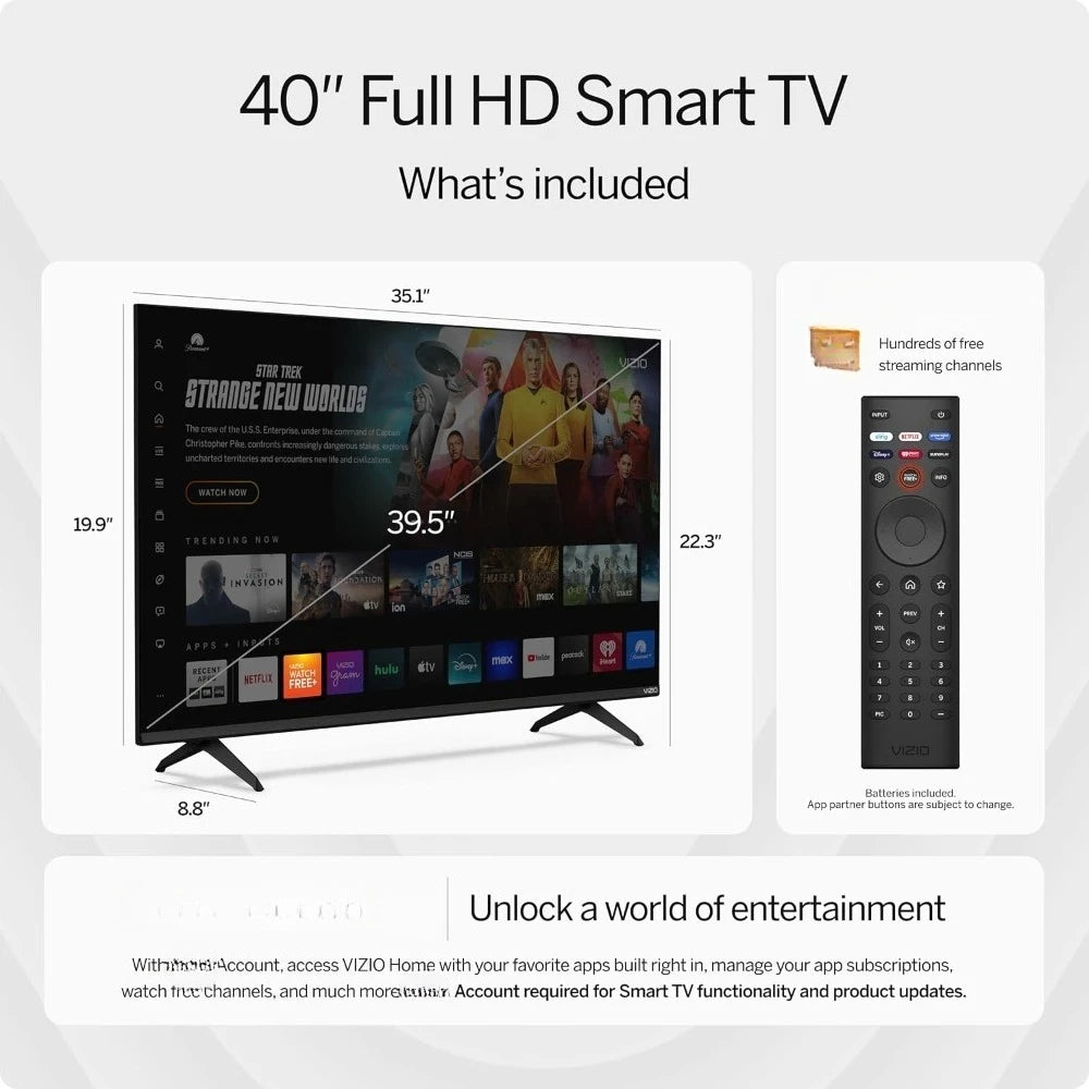 40-inch HD Smart TV with Alexa Compatibility