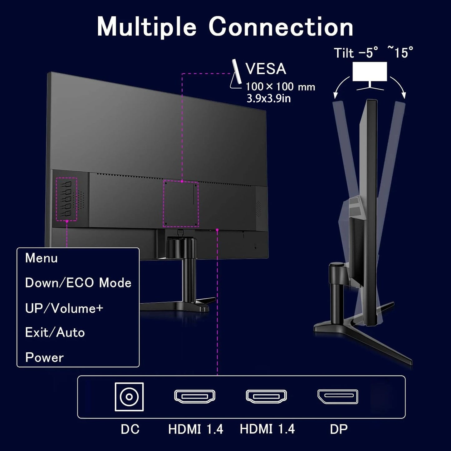 GreBear 165/144Hz 24 Inch Gaming Monitor
