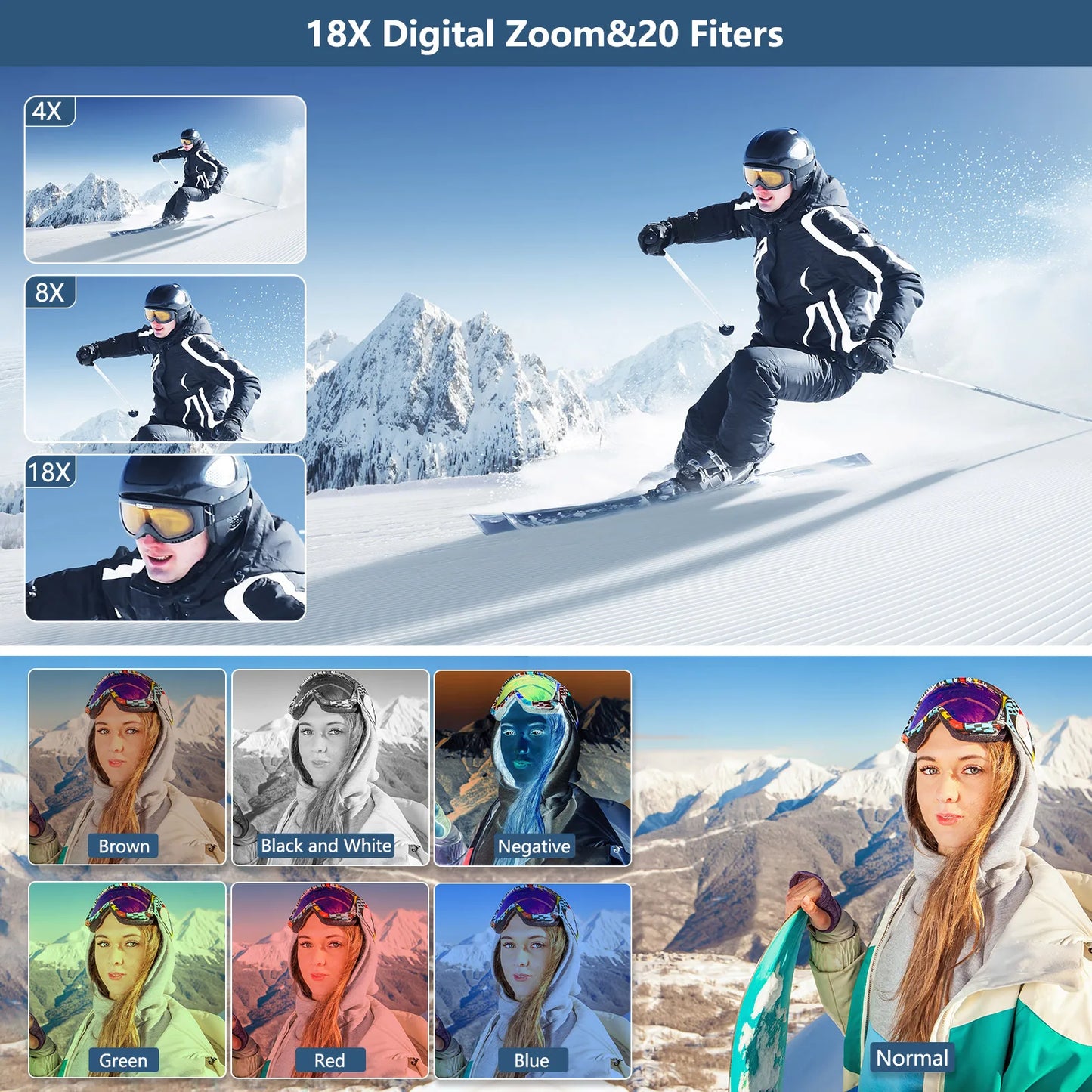 4K Compact Digital Photography Camera, WiFi Webcam
