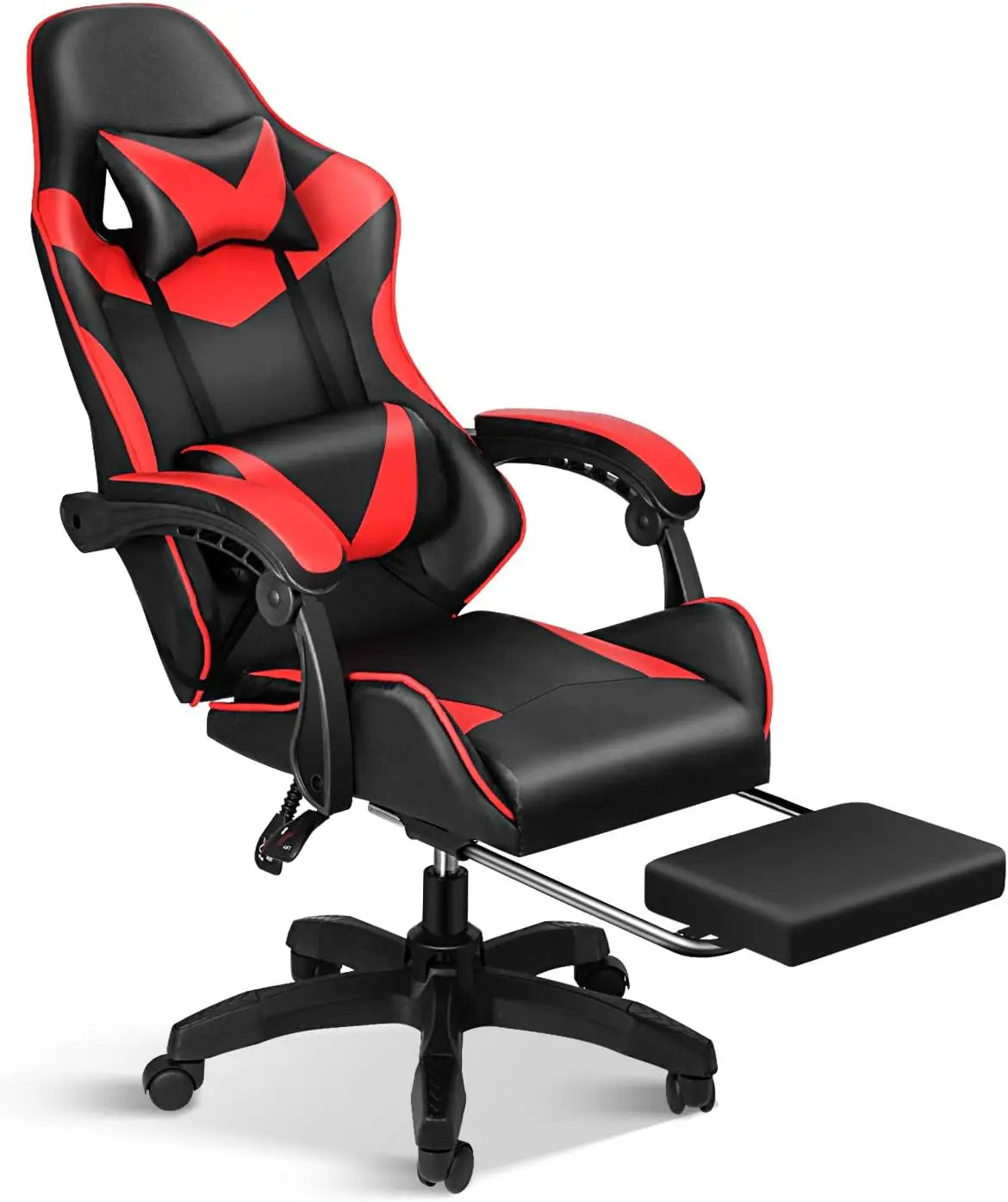 Gaming Chair with Adjustable Swivel Recliner
