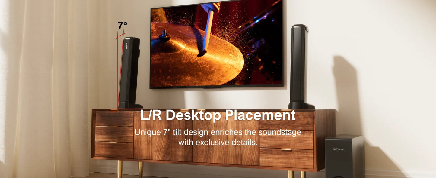 ULTIMEA 200W Home Theater Bluetooth Speakers with Soundbar