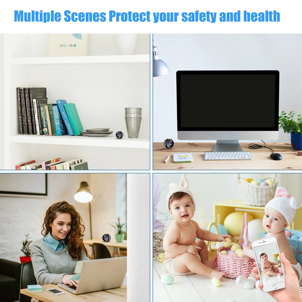 Mini Camera WiFi HD 1080P IP with Night Vision