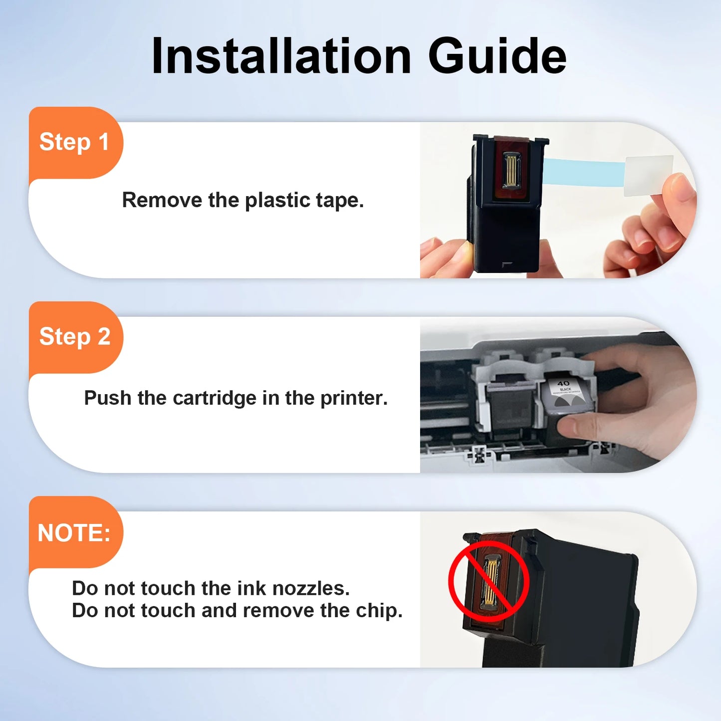 KT INK Remanufactured Ink cartridge Replacements for Canon Printer