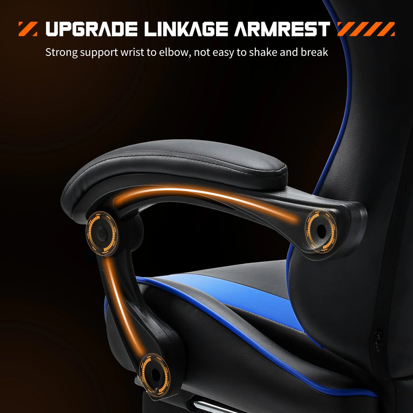 JHK Ergonomic Gaming Chair Adjustable Swivel