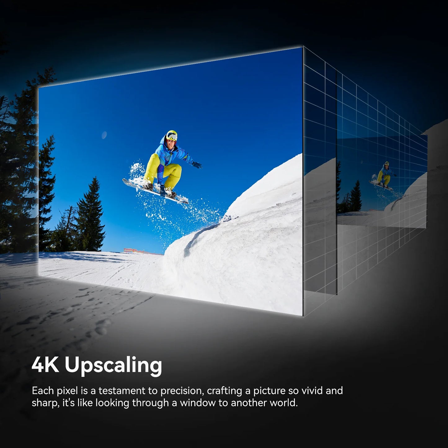 Portable TV 32" 4K on Wheels