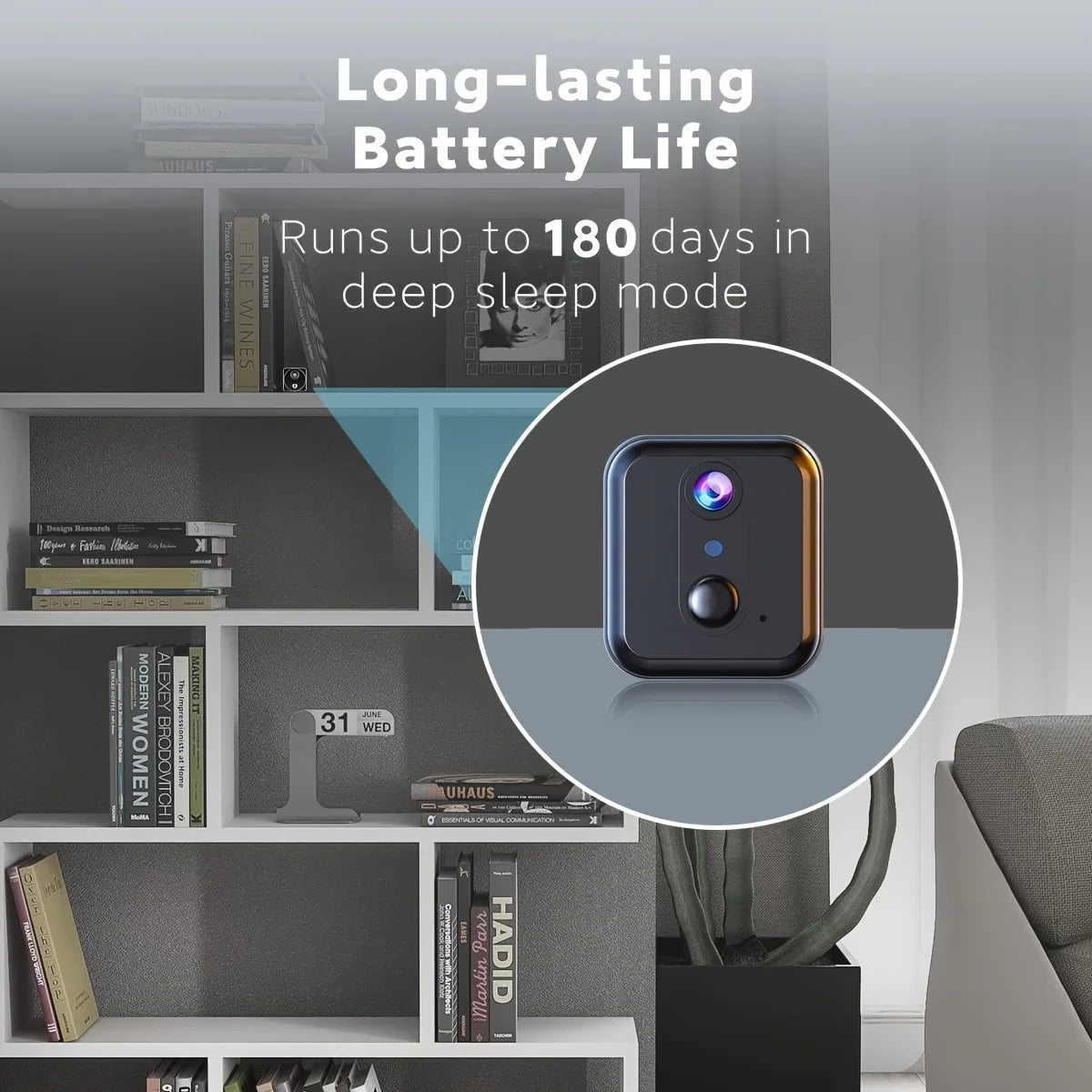 3MP HD video Wifi Camera, Mini Nanny Cam