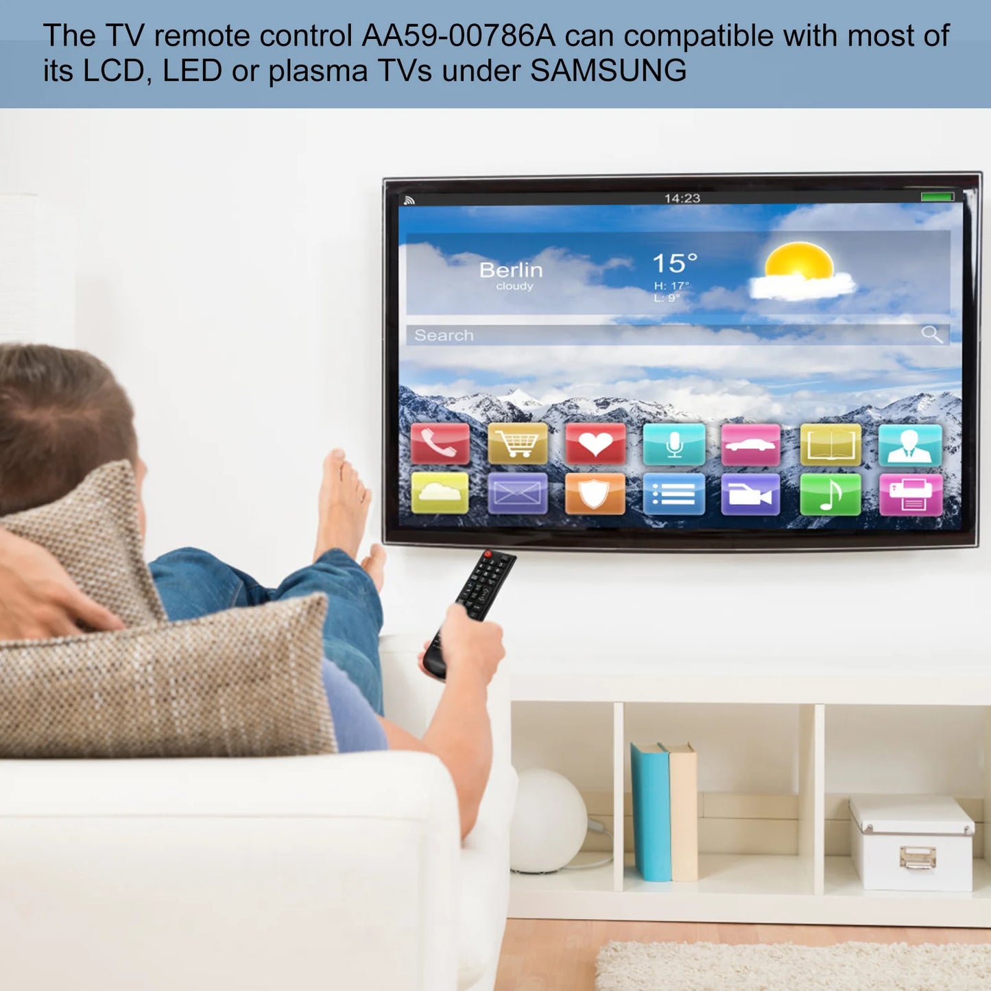 Remote Control Replacement for Samsung HDTV LED Smart TV