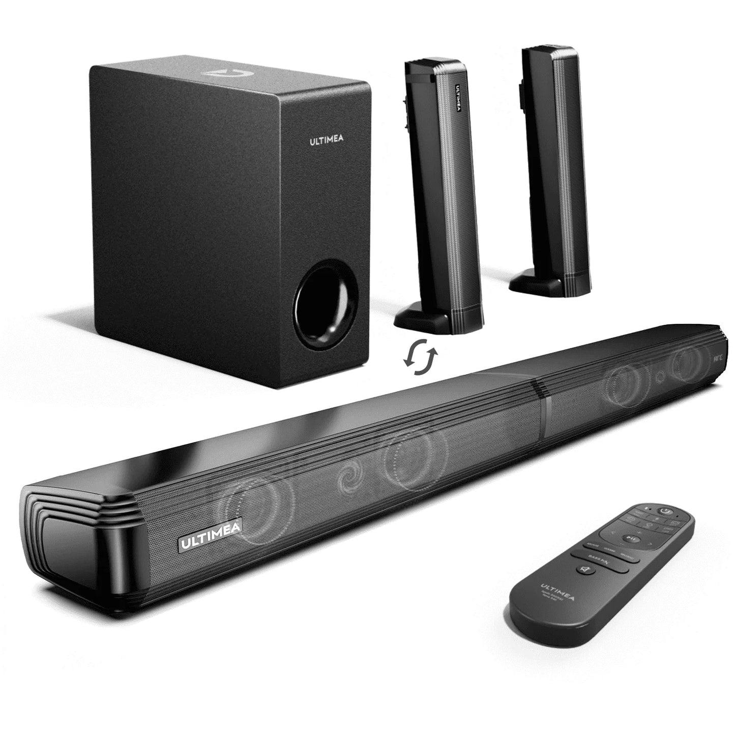 ULTIMEA 200W Home Theater Bluetooth Speakers with Soundbar