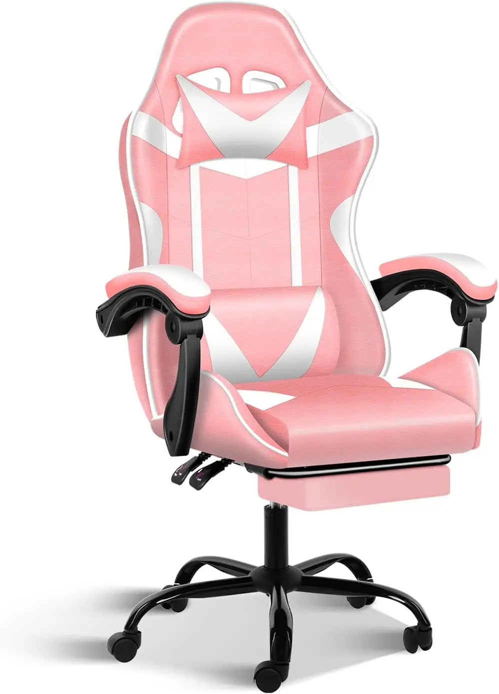 Gaming Chair with Adjustable Swivel Recliner