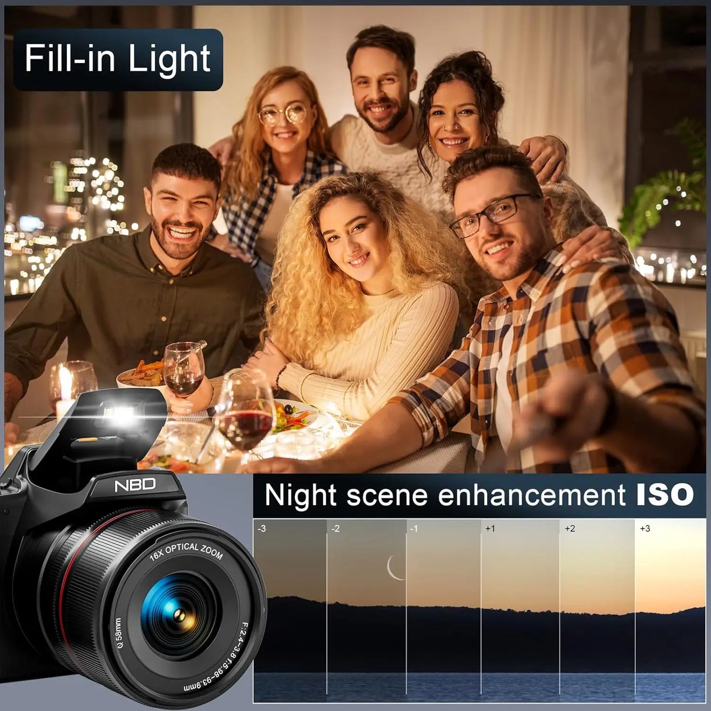NBD 5K Digital Cameras For Photography