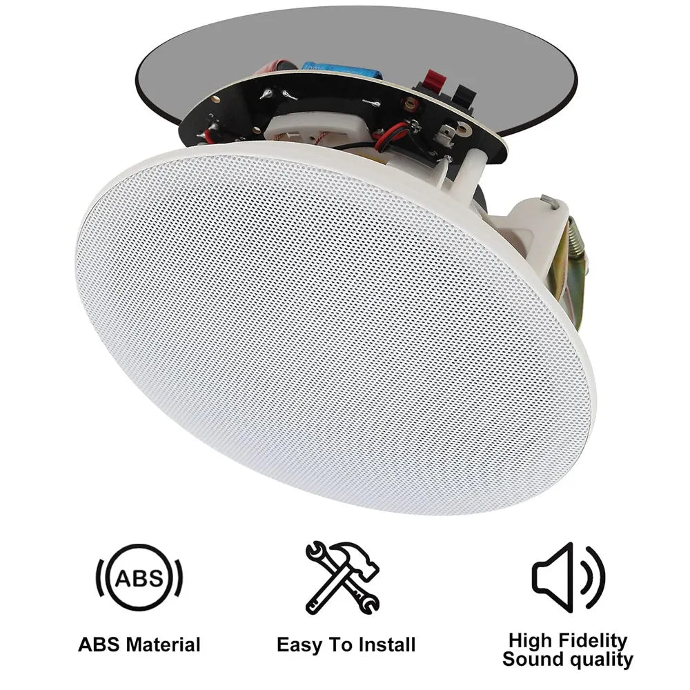 Herdio 6.5 Inch Wall/Ceiling Speakers with Bluetooth