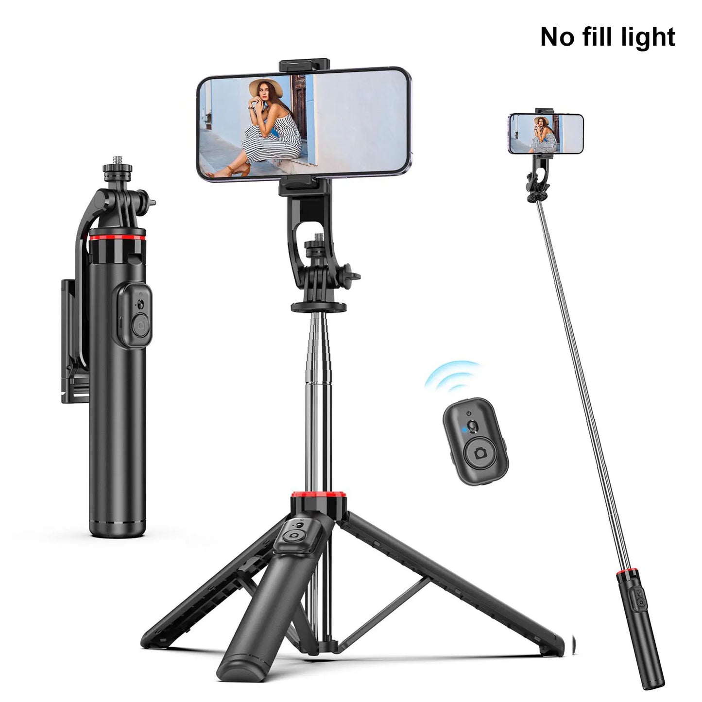 C13C13d Portable Selfie Stick with Bluetooth Remote