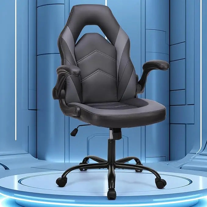 Gaming Chair with Adjustable Swivel Recliner