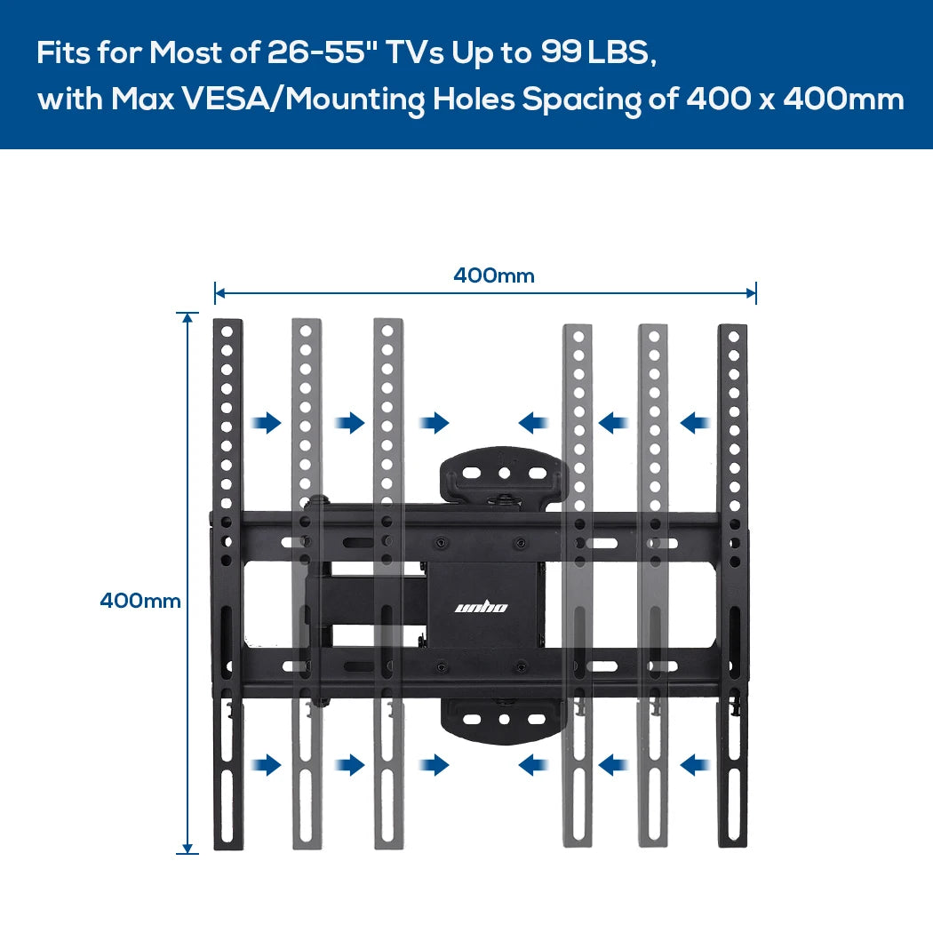 Full Motion TV Wall Mount with Tilt Swivel