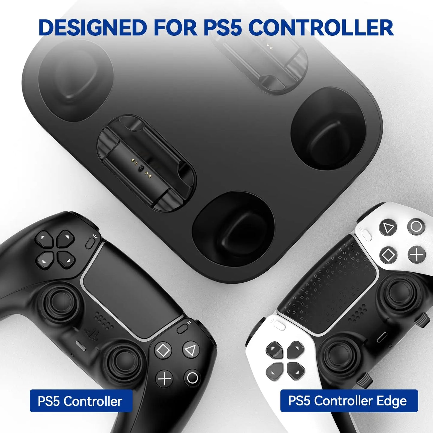 NEWDERY PS5 Dual Controller Charger Station for Playstation 5