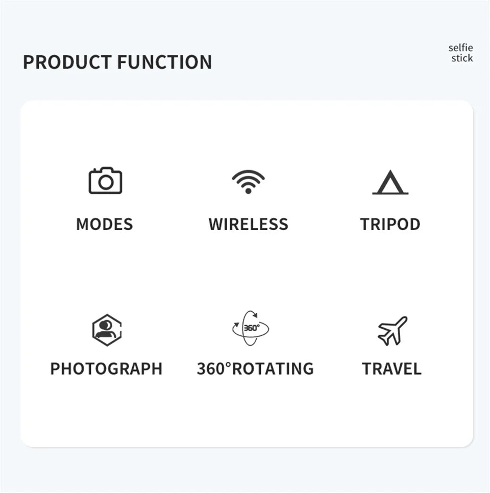 2025 New Foldable telescopic Tripod Selfie Stick