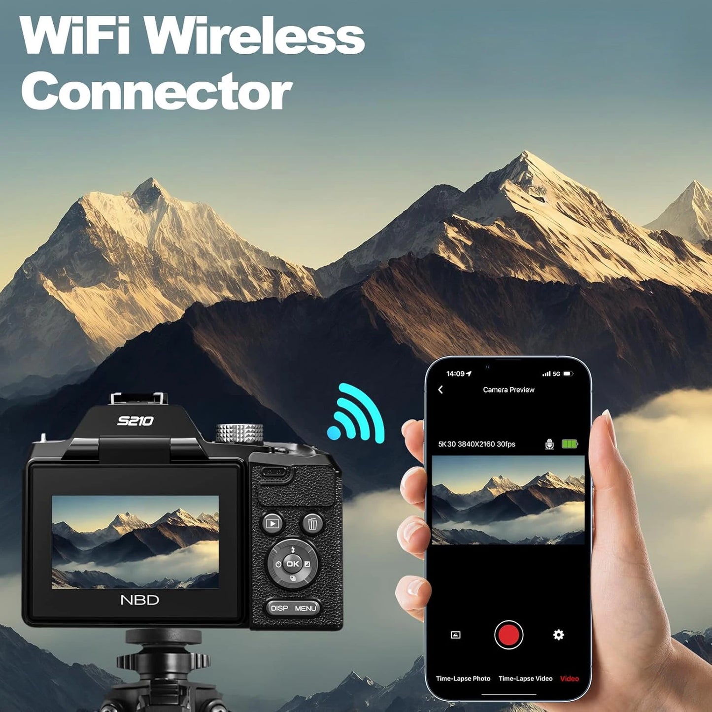 NBD 5K Digital Cameras For Photography