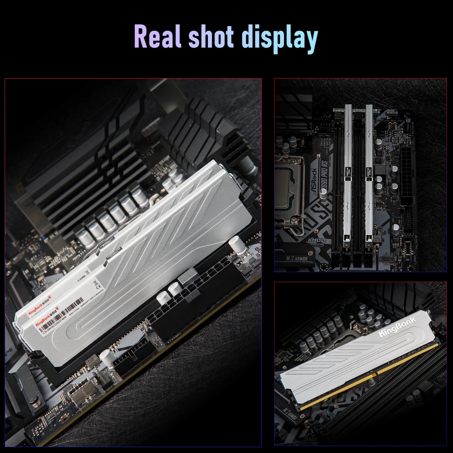 KingBank Computer Gaming Ram DDR4 8G/16G with Heatsink